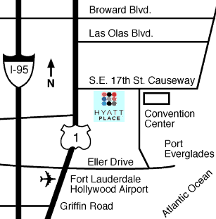 Hyatt Place Fort Lauderdale Airport-North Map